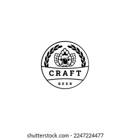 beer logo. Craft beer logo, symbols, icons, pub labels, badges collection. Beer Business signs template, logo, brewery identity concept