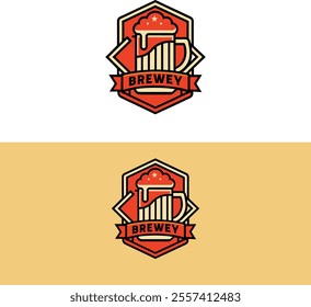 Beer logo desgin vector ale