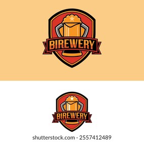 Beer logo desgin vector ale