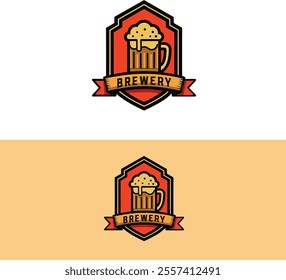 Beer logo desgin vector ale