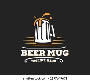 Beer Logo Design. Bar Logo Design Template.