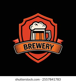 beer logo design vector icon 