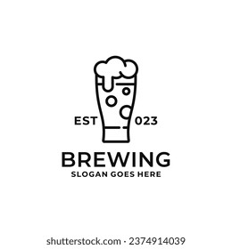 Beer logo design vector illustration