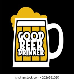 beer logo design , very suitable for printing on t-shirts, with exclusive designs , low battery need beer