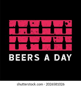 diseño de logotipo de cerveza , muy adecuado para imprimir en camisetas, con diseños exclusivos , batería baja necesita cerveza