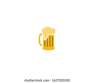 Beer logo glass vector icon 