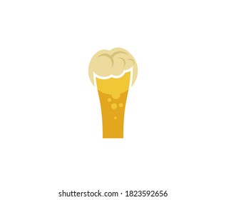 Icono vectorial del logotipo de la cerveza 