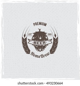 beer logo. Hop icon vector illustration