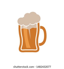 beer logo icon vector illustration design template