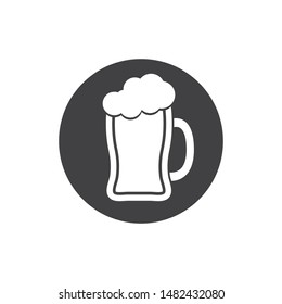beer logo icon vector illustration design template