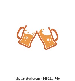 beer logo icon vector illustration design template