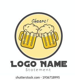 beer logo icon vector template design illustration