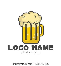 Beer Logo Icon Vector Template Design Illustration