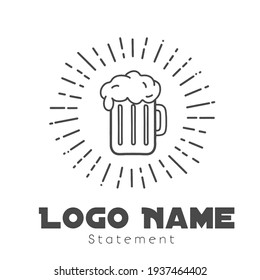 Beer Logo Icon Vector Template Design Illustration