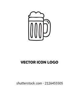 beer logo icon vector template design illustration