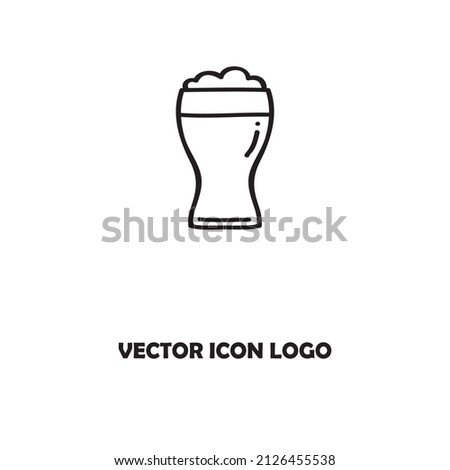 beer logo icon vector template design illustration