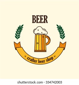 beer logo kraft tape hops ear Colour