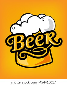 Beer logo label