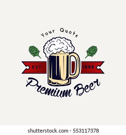 beer logo template