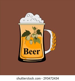 Beer logo template.  Special emblem for your design