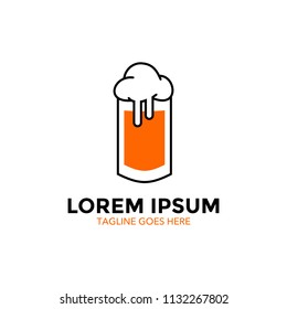 beer logo template. unique