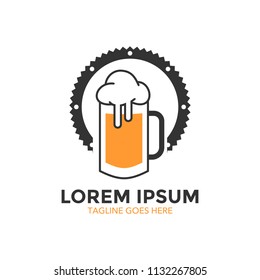 beer logo template. unique