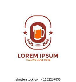 beer logo template. unique
