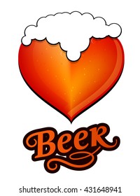 Beer logo vector illustration