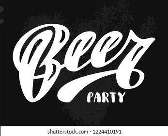 Beer logo - vector illustration, emblem brewery design. Lettering for web, congratulations, promotional pictures news, invitations, postcards, banners, posters