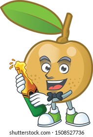 With beer longan fresh cartoon for dessert delicious.