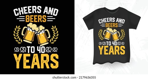Beer Lover Funny Drinking Alcohol Saying Vintage Beer T-shirt Design