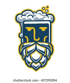 Beer Man Logo Brewer