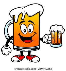 Beer Mascot with Beer