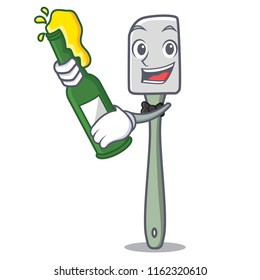 With beer mascot silicone spatula for mixing food