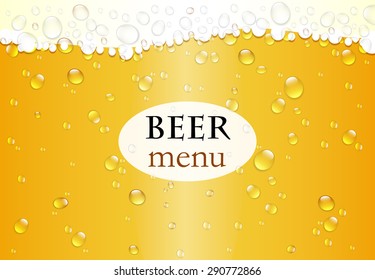 Beer menu background for your design
