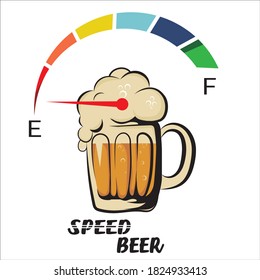 Beer meter on the body. Recommended advertising for bars.