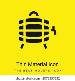 Beer minimal bright yellow material icon