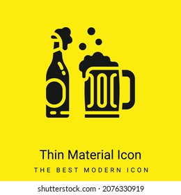 Symbol für Biersorte mit minimalem hellgelbem Material