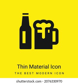 Symbol für Biersorte mit minimalem hellgelbem Material