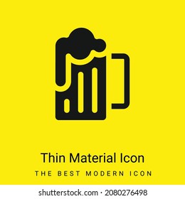 Beer minimal bright yellow material icon