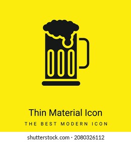 Beer minimal bright yellow material icon