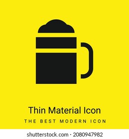 Beer minimal bright yellow material icon