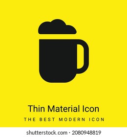 Beer minimal bright yellow material icon