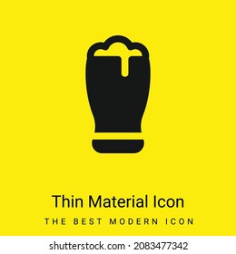 Beer minimal bright yellow material icon