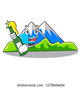 With beer mountain cartoon images are very beautiful