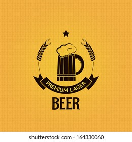 beer mug barley design background