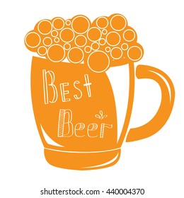 Beer mug. Best beer. Beer icon.