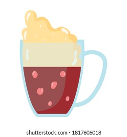 beer mug black beverage isolated icon over white background vector illustration