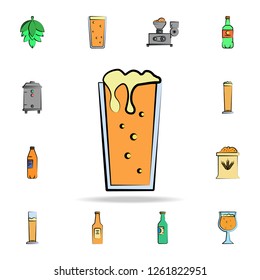 beer mug colored sketch style icon. Detailed set of color beer in hand drawn style icons. Premium graphic design. One of the collection icons for websites, web design on white background