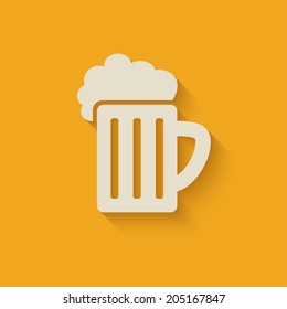 beer mug design element